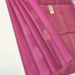 kanchipuram soft silk sarees pink color.