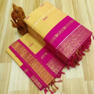 kalyani cotton sarees yellow